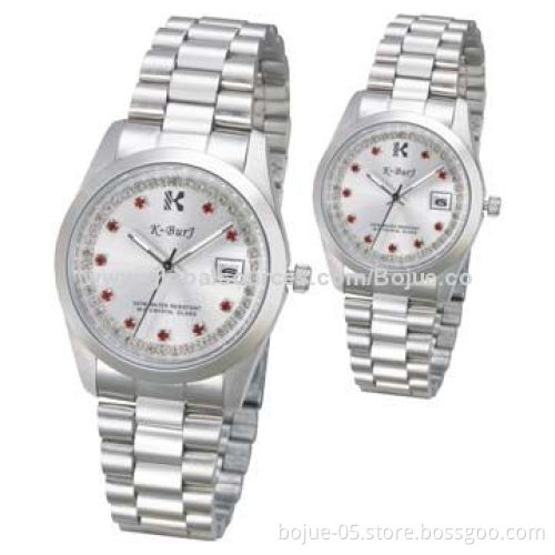 IPS Stainless Steel Wristwatches with Japan Calendar Movement